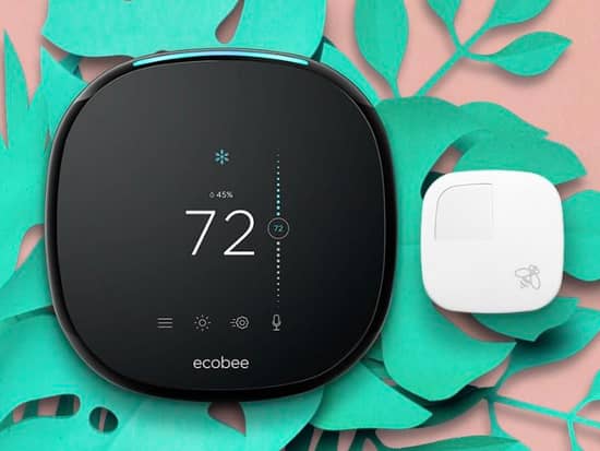 black ecobee smart thermostat install